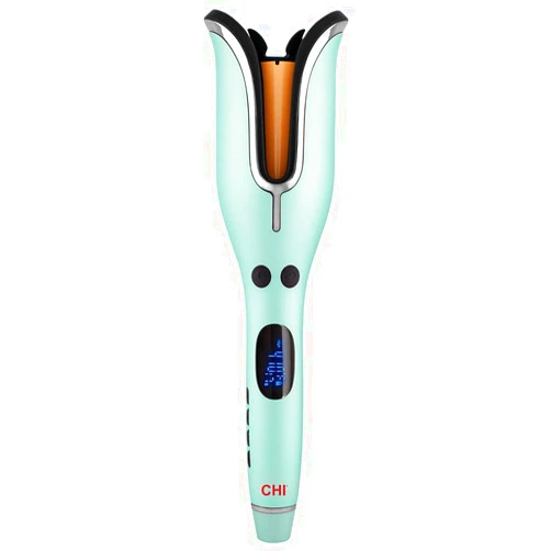 CHI Spin N Curl, Curling Iron For Healthy & Shiny Effortless Curls & Waves, Provides Preset Temperature Settings For Each Hair Texture, Mint Green