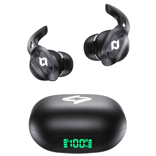 Yeteky Wireless Earbuds Bluetooth Headphones with Wireless Charging Case 32H Playback LED Display in Ear Earphones Waterproof Ear buds Built in Mic Stereo Bass for iPhone Samsung Android Sport Workout Gym TV