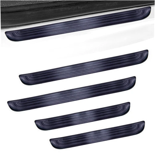 BFXM 4PCS Car Door Sill Protector, Universal Threshold Protection for Car, Automotive Rubber Scratch Resistant Entry Sill Guards, Doors Edge Step Dust Shield Cover for Car/SUV