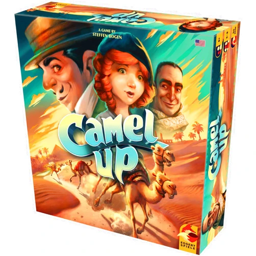 Eggertspiele Camel Up (Second Edition) | Strategy , Dice Game | Family Board Game for Adults and Kids | Ages 8 and up | 3 to 8 Players | Average Playtime 30-45 Minutes | Made by Eggertspiele