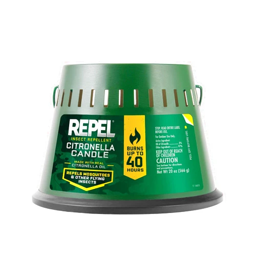 Repel Insect Repellent Citronella Candle, Triple Wick, 20-Ounce