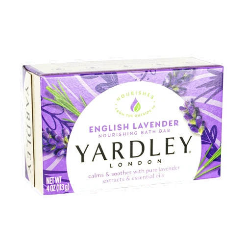 Yardley London English Lavender Naturally Moisturizing Bath Bar, 4.25 ounce
