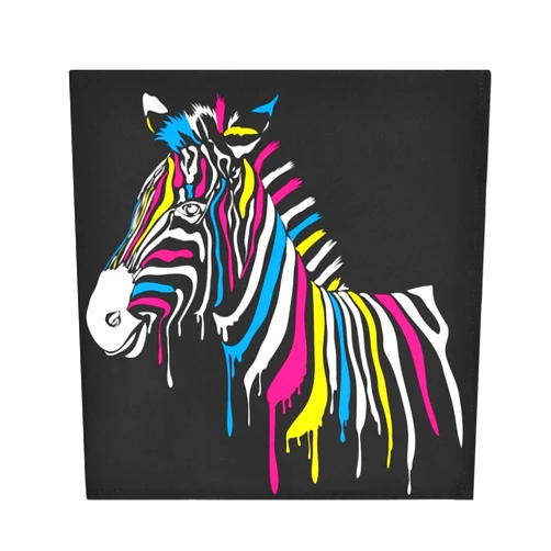 AUUXVA Napkins Geometric Rainbow Stripes Zebra Animal Satin Napkins Set of 6 Dinner Napkin Washable Polyester Cloth Napkins for Dining Table Holiday Birthday Wedding Reception Party Decor 20