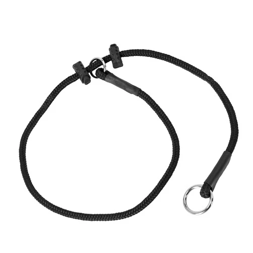 DINGO GEAR WWW.DINGOGEAR.COM 1977 Dingo Gear Choke Collar for Dog Training Handmade of Cord with 2 Limiters Waterproof Black L S04049