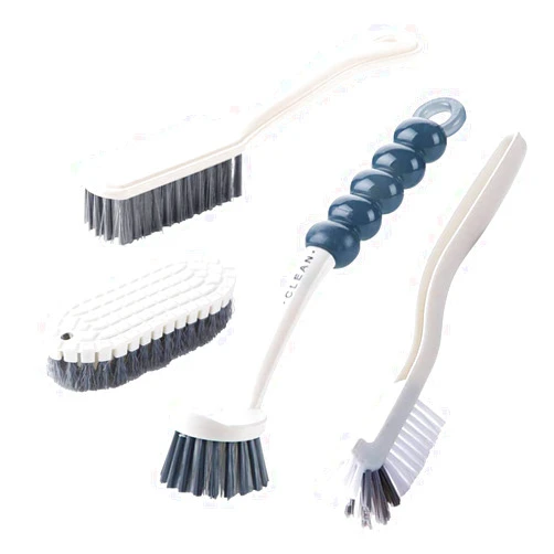 ANERONG 4Pcs Multipurpose Cleaning Brush Set,Kitchen Cleaning Brushes,includes Grips Dish Brush|Bottle Brush|Scrub Brush Bathroom Brush|Shoe Brush