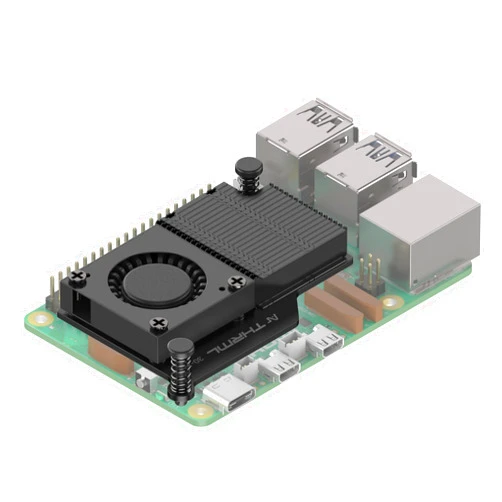 Argon Forty Argon THRML 30mm PWM Blower Type Fan Raspberry Pi 5 Active Cooler | Large Aluminum Heatsink and Raspberry Pi 5 Fan
