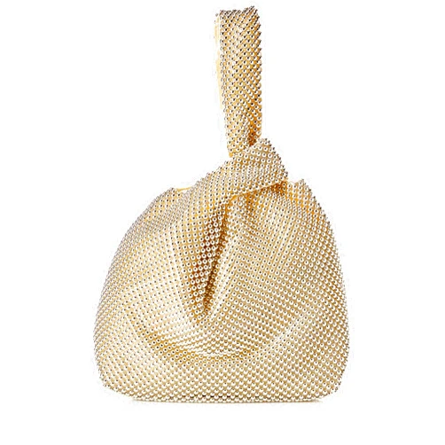 Jessica McClintock Womens Logan Mesh Pouch Evening Bag