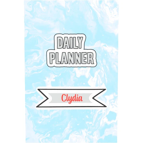 HOWARD E. Bruner Daily Planner for Clydia | 6x9 inches | 120 pages: Daily Planner Paperback without date for planning, organize plan with specific name