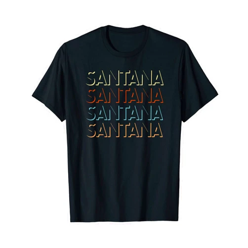 My Name Is Custom Novelty Given Name Merch Clothes Santana First Name Tshirt My Personalized Tee Named T-Shirt