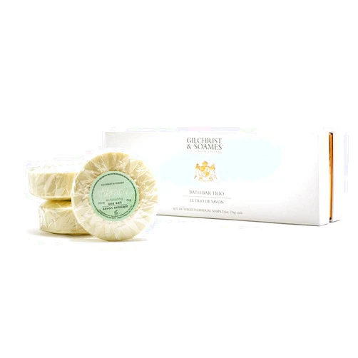 Gilchrist & Soames Spa Therapy Sea Salt Hand and Body Bar Soap - 1.5oz Soaps - 3 Pack - Luxury Resort and Hotel Quality