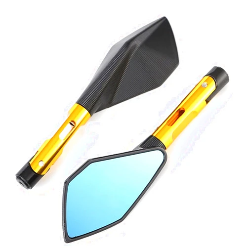 GHFHSG CNC Die Casting Process Aluminum Motorcycle Cover Side Mirror For Forty Eight Ktm Ktm 1190 Yamaha Steering Damper Ktm(Gold)