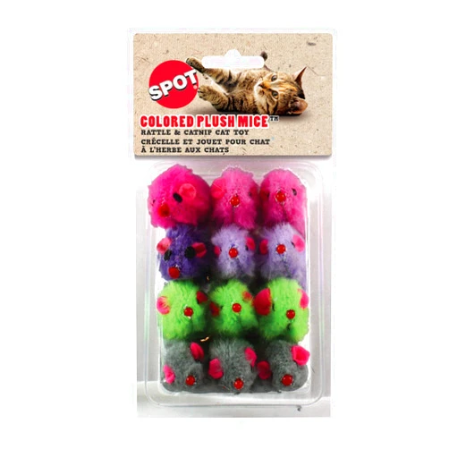 SPOT By Ethical Products - Classic Cat Toys for Indoor Cats - Interactive Cat Toys Balls Mice Catnip Toys - Alternative To Wand Toys and Electronic Cat Toys - Rattle Mouse Small