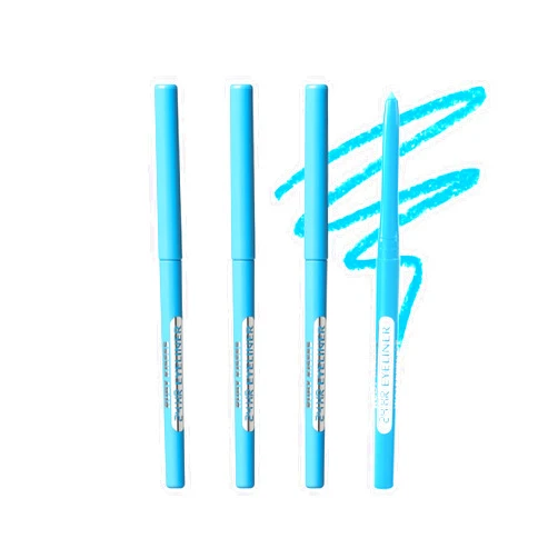 Ruby Kisses Pencil Eyeliner, Retractable Eyeliner, Waterproof, Smudge-Proof Eye Makeup, High Pigmented, 24H Long Lasting Eyepencil (4 Count, Pastel Blue)