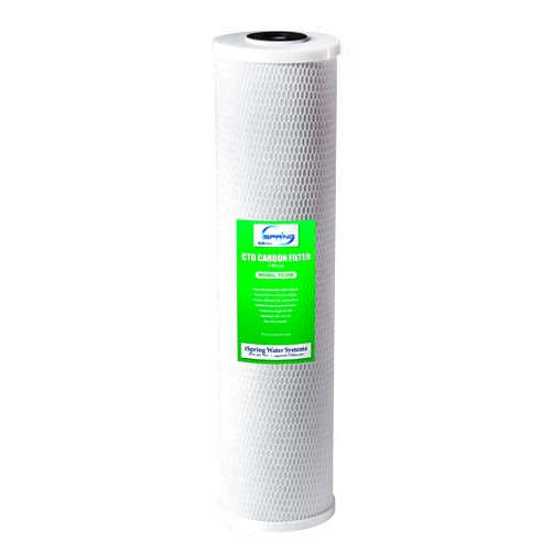 iSpring FC25B Whole House Water Filter Replacement Cartridge, CTO Carbon Block, 20” x 4.5”