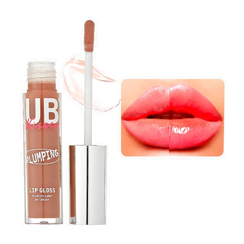 Ruby Kisses Plumping Lip Gloss – Hydrating, Voluminous, High-Shine, Cruelty-Free Lip Plumper, Smoothing, Instinct Lip Maximizer, 4 Colors, 0.15 FL oz. (Nude)