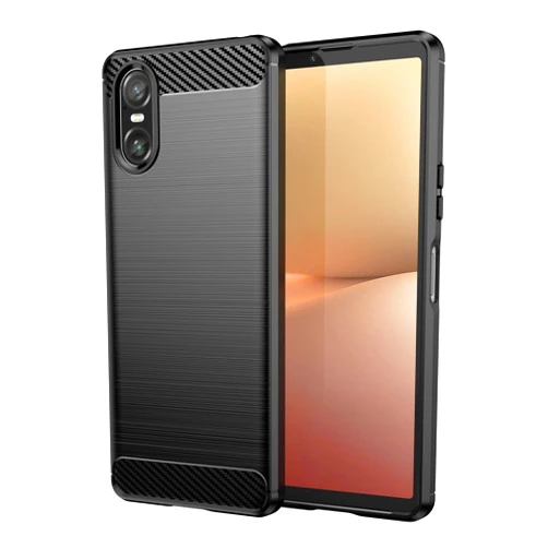 EVUNNBC for Sony Xperia 10 VI Case, Sony Xperia 10 VI Phone Case Flexible TPU Shock-Absorption Military Grade Drop Protection Slim Fit Phone Cover for Sony Xperia 10 VI (Black)