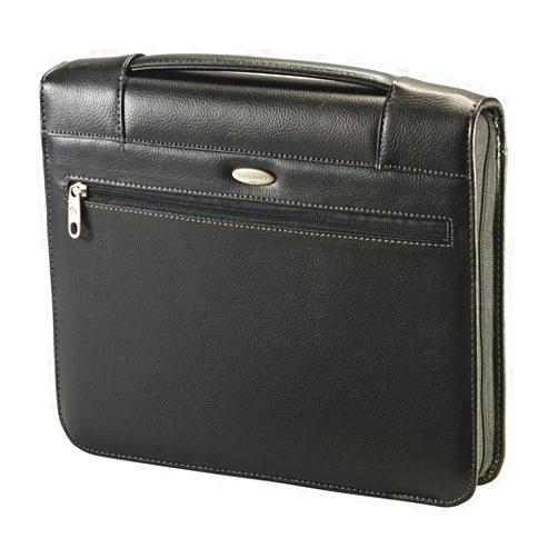 Samsonite® Zip-Around Vinyl 3-Ring Padfolio, 12 1/2