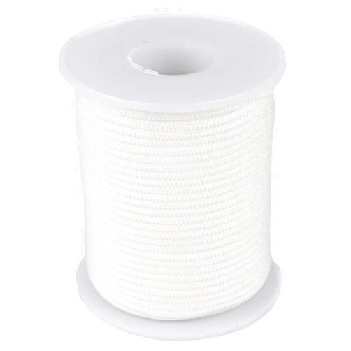McFanBe Braided Nylon Twine Cord Thread String for Necklace Bracelet Jewelry Making Crafting Accessories (2mm-98feet, White)