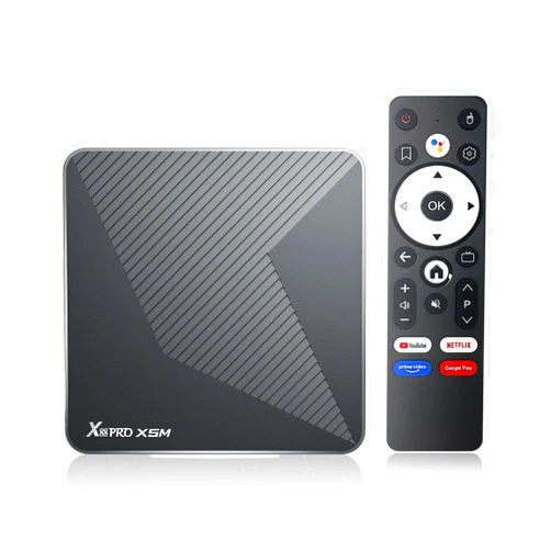 GREALT Android TV Box 14.0 4K 2025 Android Box S905X5M 4GB RAM 64GB ROM Quad Core 64bit, Support Dual-WiFi 2.4G/5.8G WIFI6 3D HDR10+ BT5.0 with Voice Remote Control