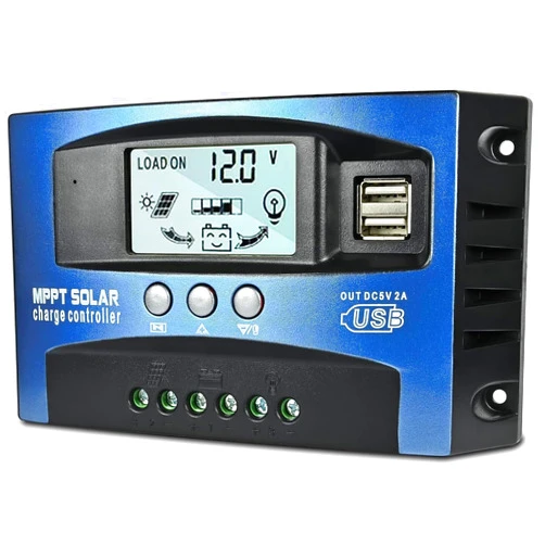 Depvko [2023 Upgraded] 30A MPPT Solar Charge Controller, 12V/ 24V Solar Panel Intelligent Regulator with Adjustable LCD Display Dual USB Port Timer Setting Auto Parameter
