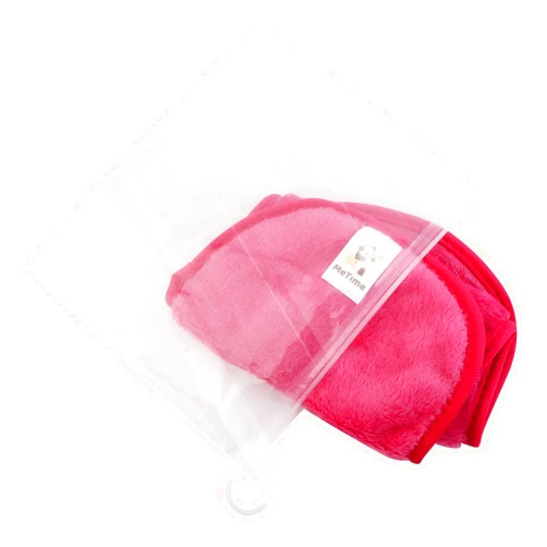 MeTime Premium Makeup Remover Wipe, microfiber clothing eraser; no need for cleansing oil; Wipe easily (Pink, Medium)