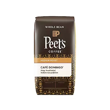 Caribou Coffee Peet's Coffee Cafe Domingo Blend Whole Bean Medium Coffee, 12 Ounce
