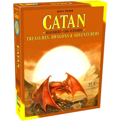 CATAN Treasures, Dragons and Adventurers Scenario Expansion - Strategy Board Game, Family Game for Kids & Adults, Ages 12+, 3-4 Players, 60-180 Minute Playtime, Made by CATAN Studio