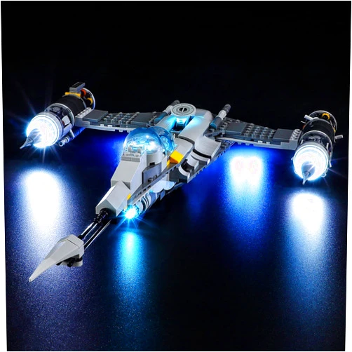 YEABRICKS LED Light Kit for Lego - Star Wars The Mandalorian's N-1 Starfighter Building Blocks Model, LED Light Set Compatible with 75325(Lego Set NOT Included)