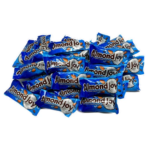 Blair Candy Almond Joy Candy Bars | 3 LB Resealable Stand Up Bag | Individually Wrapped | Bulk Snack Size