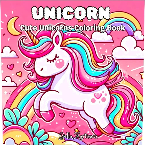 By Bella Martinez (Author) Unicorn: Cute Unicorns Coloring Book