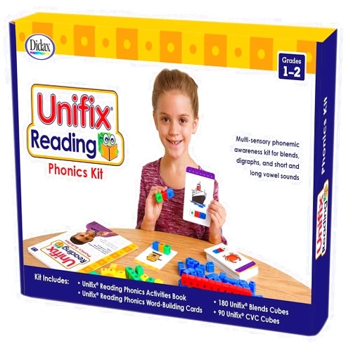 Didax Unifix Reading Phonics Activity Kit, Grades 1 to 2