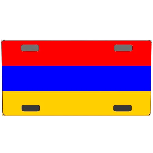 MyHeritageWear Armenia Flag Vanity License Plate