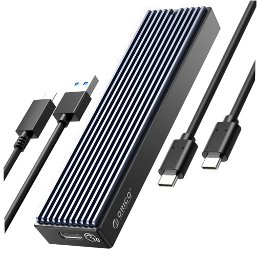 ORICO M.2 NVMe SSD Enclosure, USB 3.1 Gen 2 (10 Gbps) to NVMe PCI-E M.2 SSD Case Support UASP for NVMe SSD Size 2230/2242/2260/2280(up to 4TB) (M.2 NVMe)
