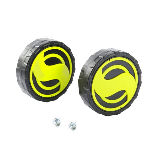 Sun Joe 24V-X2-17LM-FTWHEEL Replacement Front Wheel Kit 24V-X2-17LM Cordless Lawn Mower, Black/Green