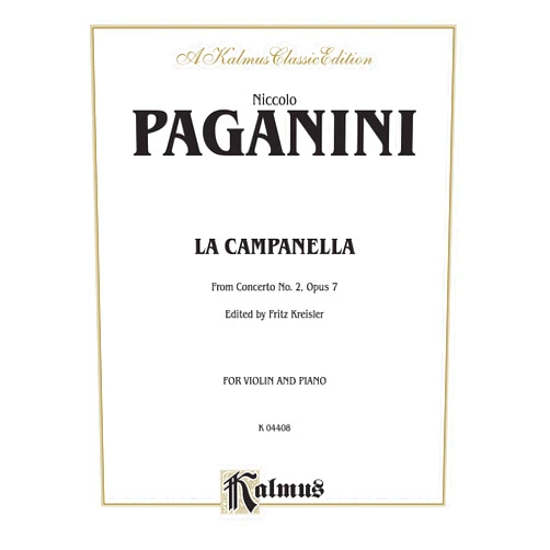 Niccolo Paganini,Fritz Kreisler La Campanella, Op. 7 (Kalmus Edition)