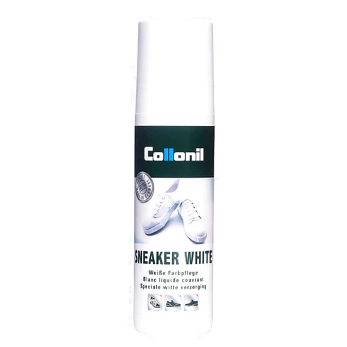 Collonil Sneaker White White Shoe Cleaner | for White Smooth Shoe Leather | Liquid Cream with Built-In Sponge