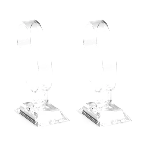 UPSTORE 2 PCS Clear Watch Display Stand Wrist Jewelry Bracelet Display Stands Rack Shop Showcase Holder Stretchie Bangle Bracelet Display Stand
