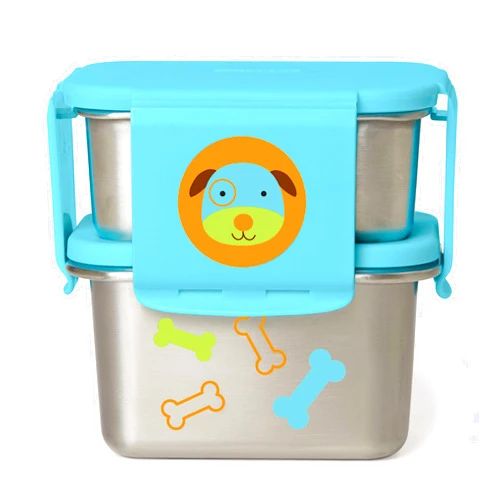 Skip Hop Stainless Steel Toddler Lunch Kit, Dog