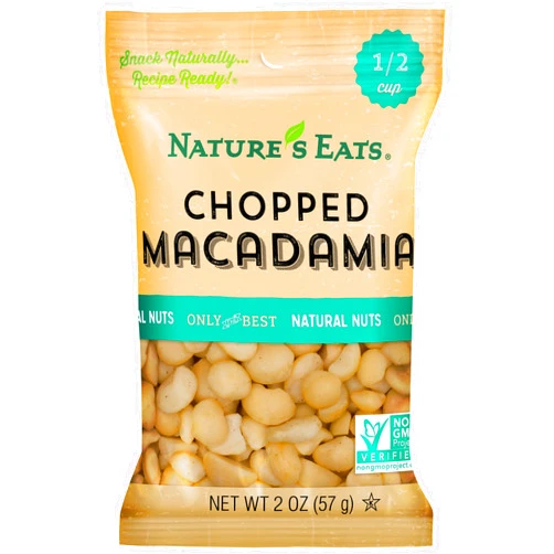Nature's Eats Chopped Macadamia Nuts, 2 Ounce (Pack of 12)