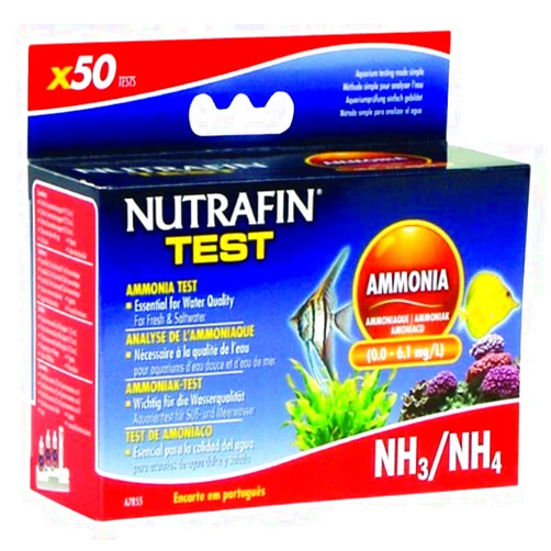 Hagen Nutrafin Ammonia 0.0 to 6.1 Mg/L for Fresh and Saltwater, 50-Tests
