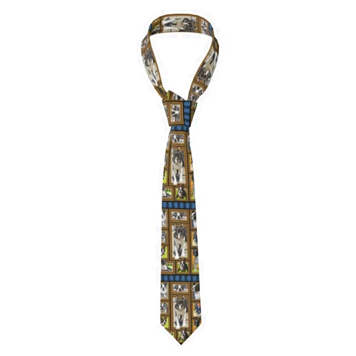 Xsovgoi Men'S Necktie Novelty Customised Neck Ties Gift For Men (Sloth Pattern Design)