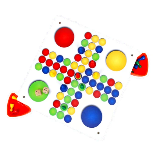 Gothink Ludo Board Game Set - 11 inch, Classic Tranditional Strategy Game Multi-Color Wooden Board Game 1-4 Players Family Dice Game for Kids and Adults, Perfect for Travel and Family Fun
