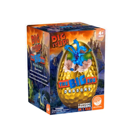 MindWare Dig It Up! Discoveries The Big Egg Dragons - Ages 4+ - Includes 7 Dragons in 1 Huge Egg