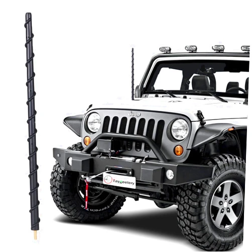 Taygeelery Antenna for Jeep Wrangler Gladiator JL JK JT Rubicon Sahara 2007-2024, Short Jeep Wrangler Unlimited Sport 4xe Willys Mojave Antenna Replacement, 13 Inch Jeep Wrangler Gladiator Accessories