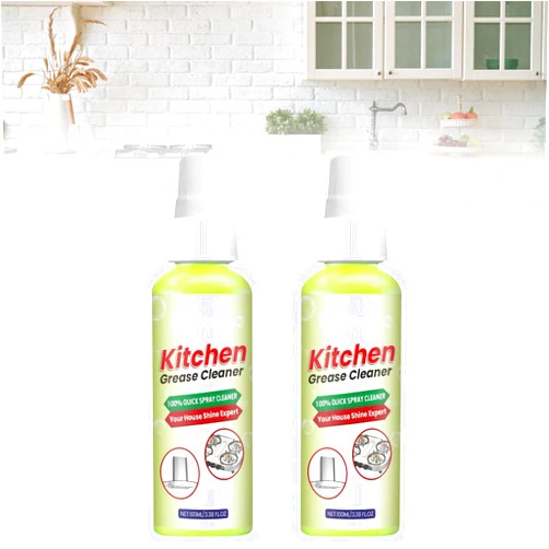Poluom 100ML Multi-Purpose Kitchen Grease Cleaner, Effective Oil Stain Remover for Stoves, Hoods, Ovens, and Countertops (1, 100ML)