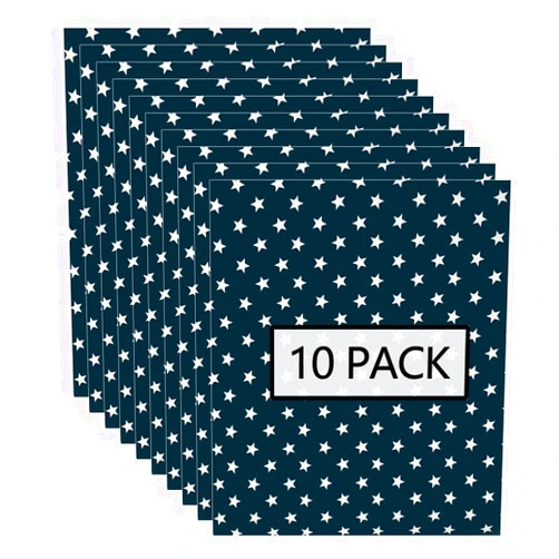 FUNKAKA Star Heat Transfer Vinyl HTV 10 Sheets, 12