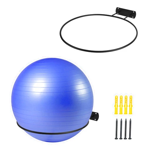 XIAO PEI Yoga Ball HolderWall Mounted Exercise Stability Ball Holder Yoga Studio Gym Exercise Ball and Equipment Organizer,Set of 2