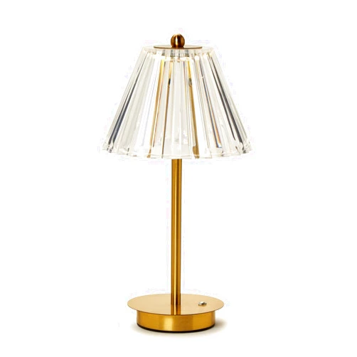 Two's Company LED Touchable Table Lamp with Acrylic Shade in Gift Box, Iron, 13-inches Height