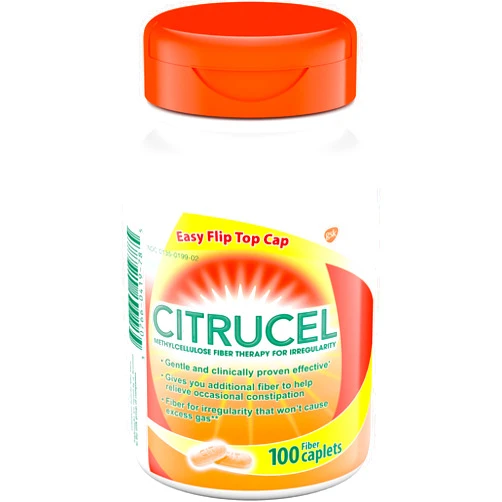 Citrucel Caplets Fiber Therapy for Occasional Constipation Relief, 100 count