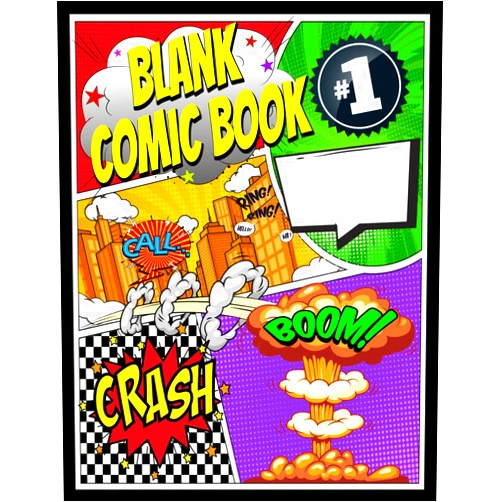 Riley Foxxer Blank Comic Book Volume 1: Create your own fun comic or manga stories, 20 different templates, 6 - 8 panels, for kids, teens and young adults (Creative Streak Series)